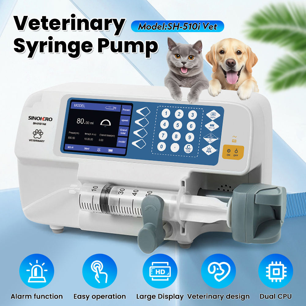 Vet Tech Accessories - SH-510iVET Aanimal Medical Vetrerinary Syringe Pump