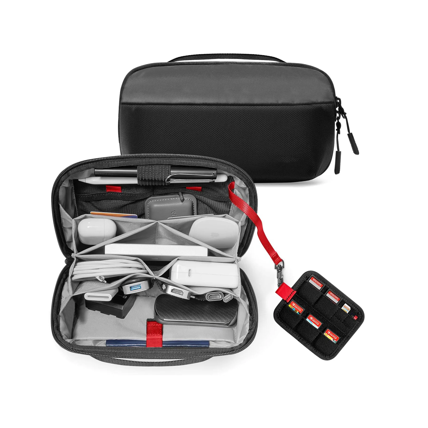 Tech Accessories Travel - Travel Tech Organizer Pouch, Water Resistant