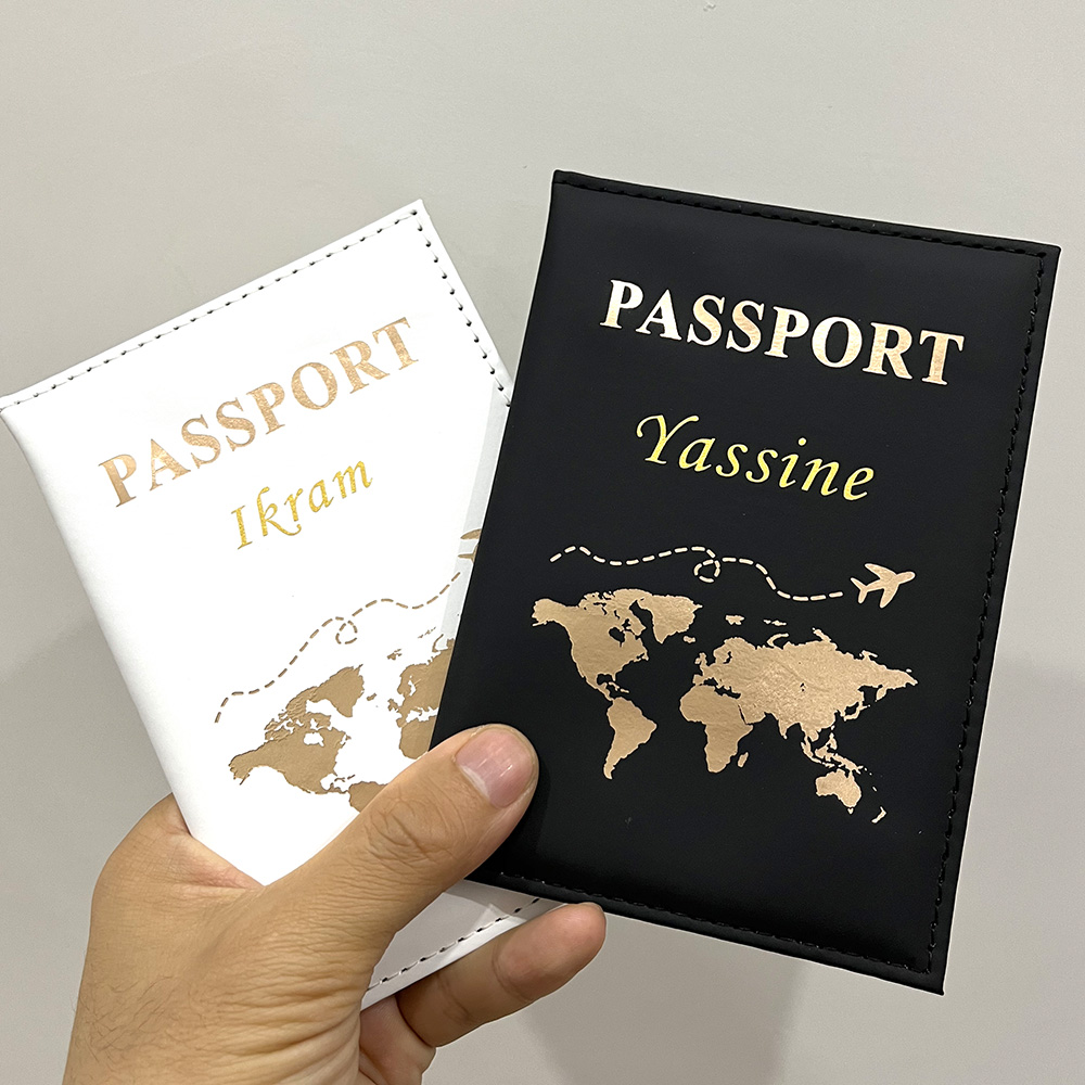 Tech Accessories Travel - New Cute Personalized Passport Cover Plane