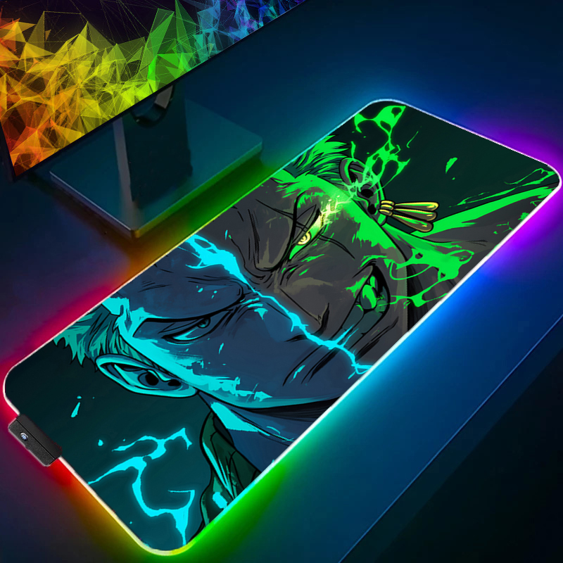 Tech Gaming Accessories - ONE PIECE Zoro Mouse Pad RGB