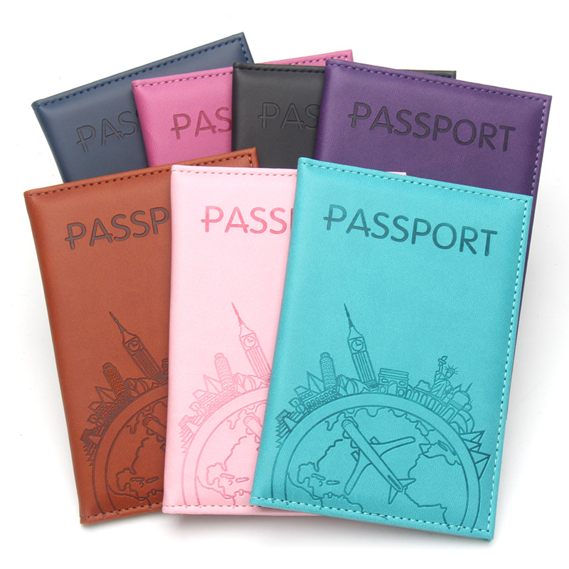 Tech Accessories Travel - Global Flight Printed Passport Holder Leather