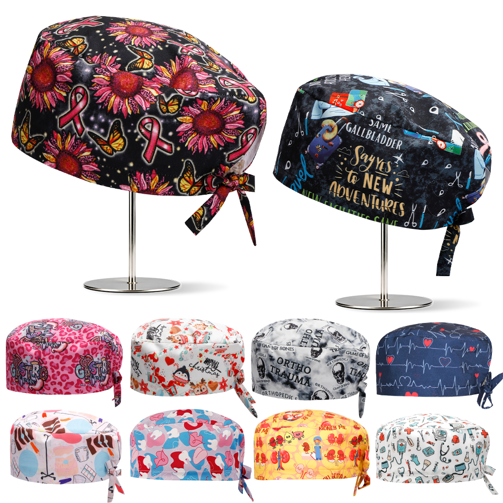Vet Tech Accessories - Summer Men Scrub Hats for Doctor