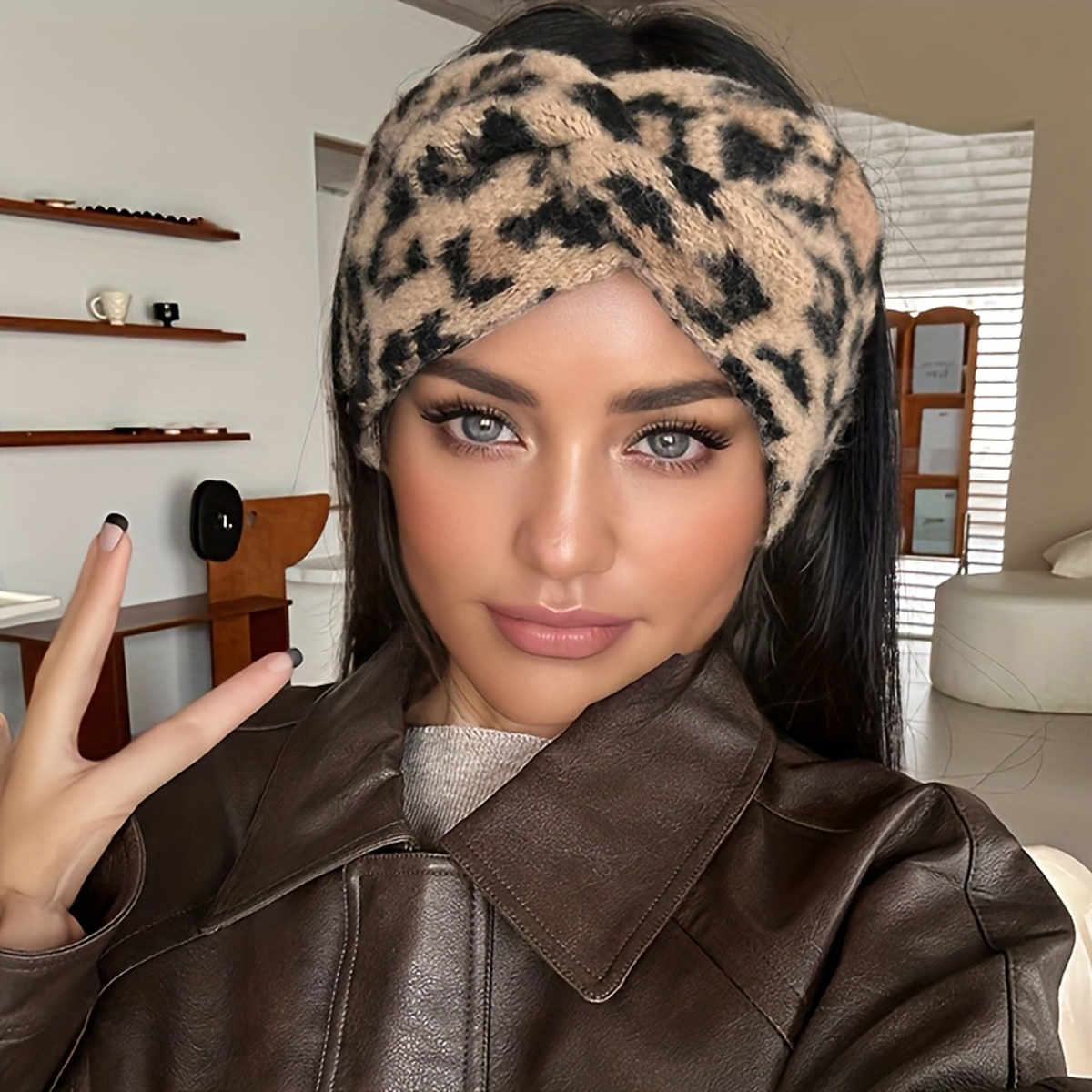 Tech Accessories - 1PC Elegant Retro Leopard Print Headband