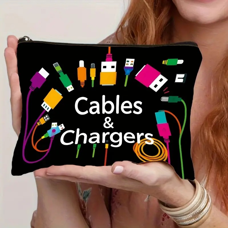 Tech Accessories Travel - Black Tech Icon Cable Organizer Bag,