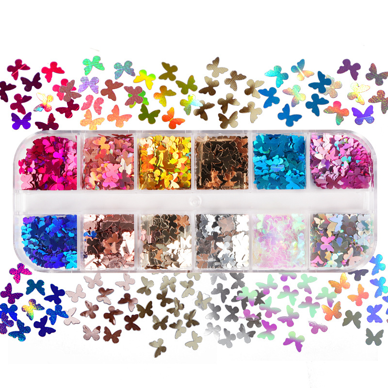 Tech Accessories Shop - Mix Color Fluorescent Butterfly Glitter Eyelash