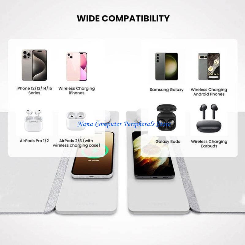 Mouse Charging Pad - F68C Wireless Charging Mouse Pad 15W