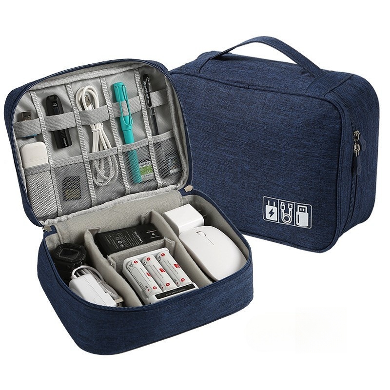 Tech Accessories Case - Portable Digital Storage Bag USB Gadget