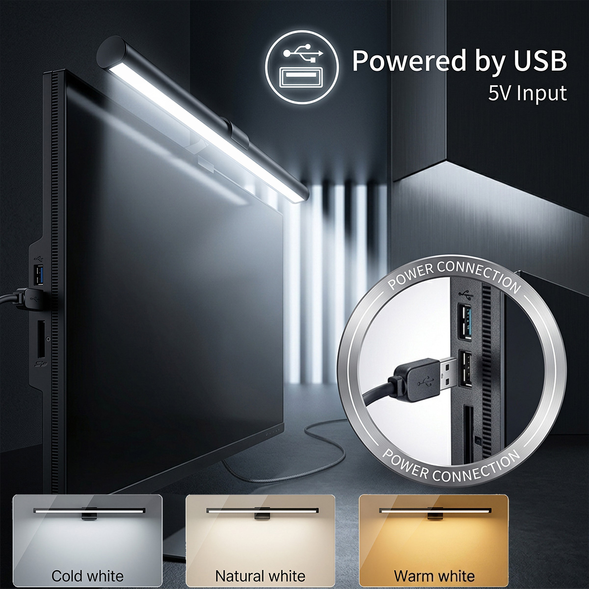 USB Powered LED Computer Scree - Monitor Light Bar recension och pris