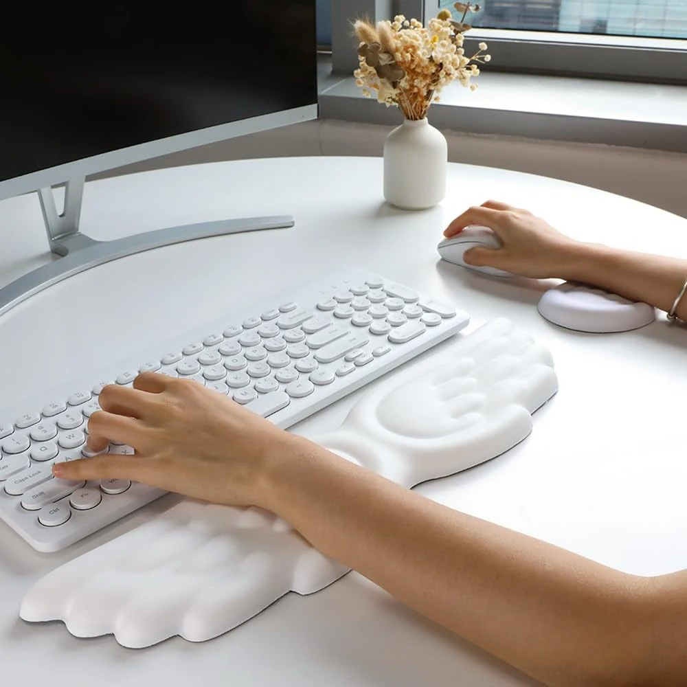 Mousepad Ergonomic Angel Keybo - Keyboard Wrist Pad Leather recension och pris