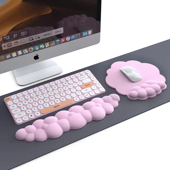Waterproof PU Leather Mouse Pa - Keyboard Wrist Pad Leather recension och pris