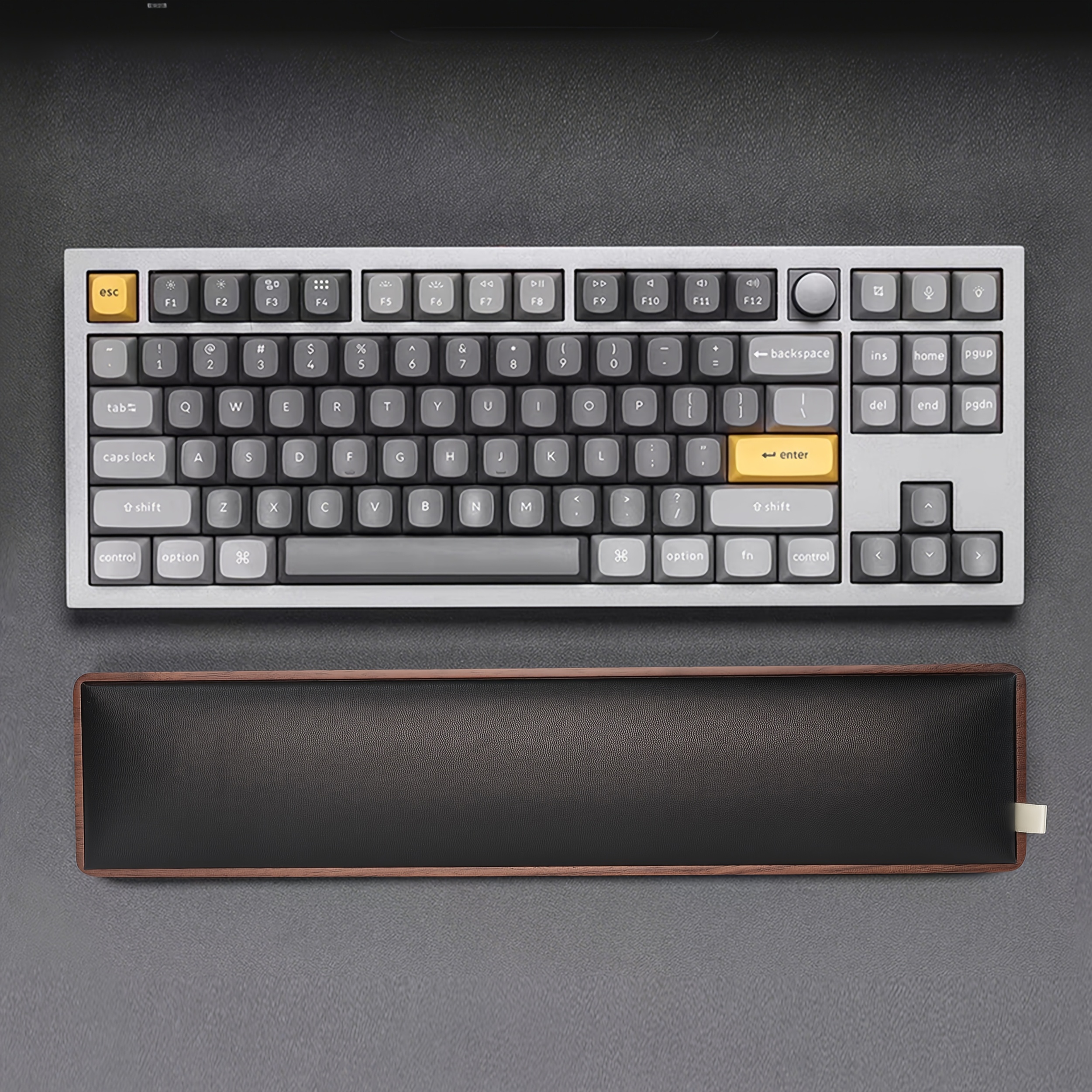 Ergonomic Wooden Keyboard Wris - Keyboard Wrist Pad Leather recension och pris