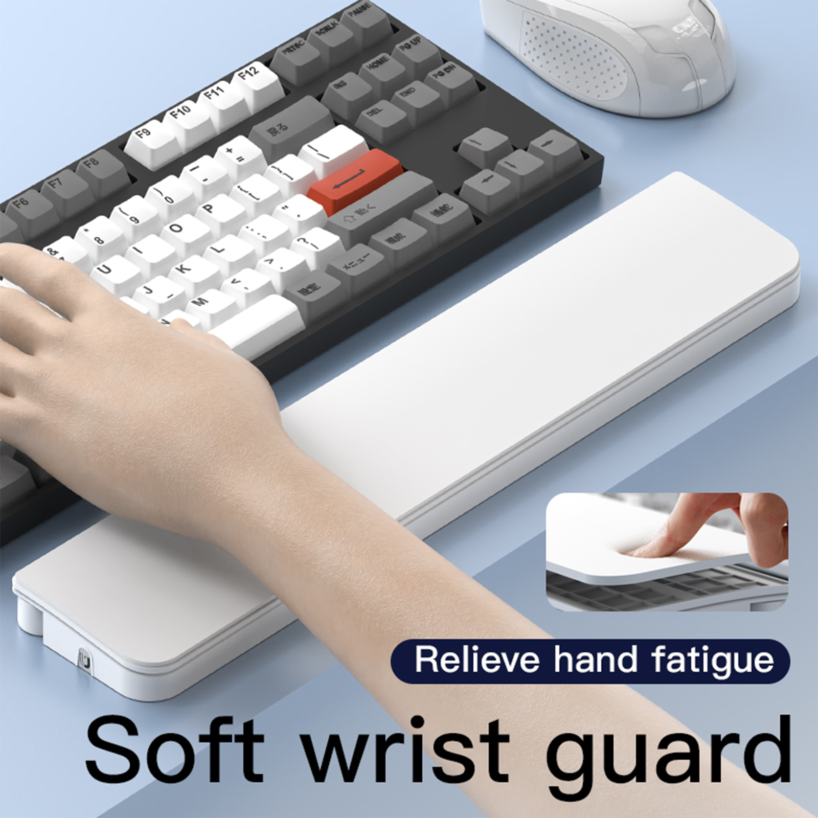 ABS & Leather Hand Wrist Rest  - Keyboard Wrist Pad Leather recension och pris