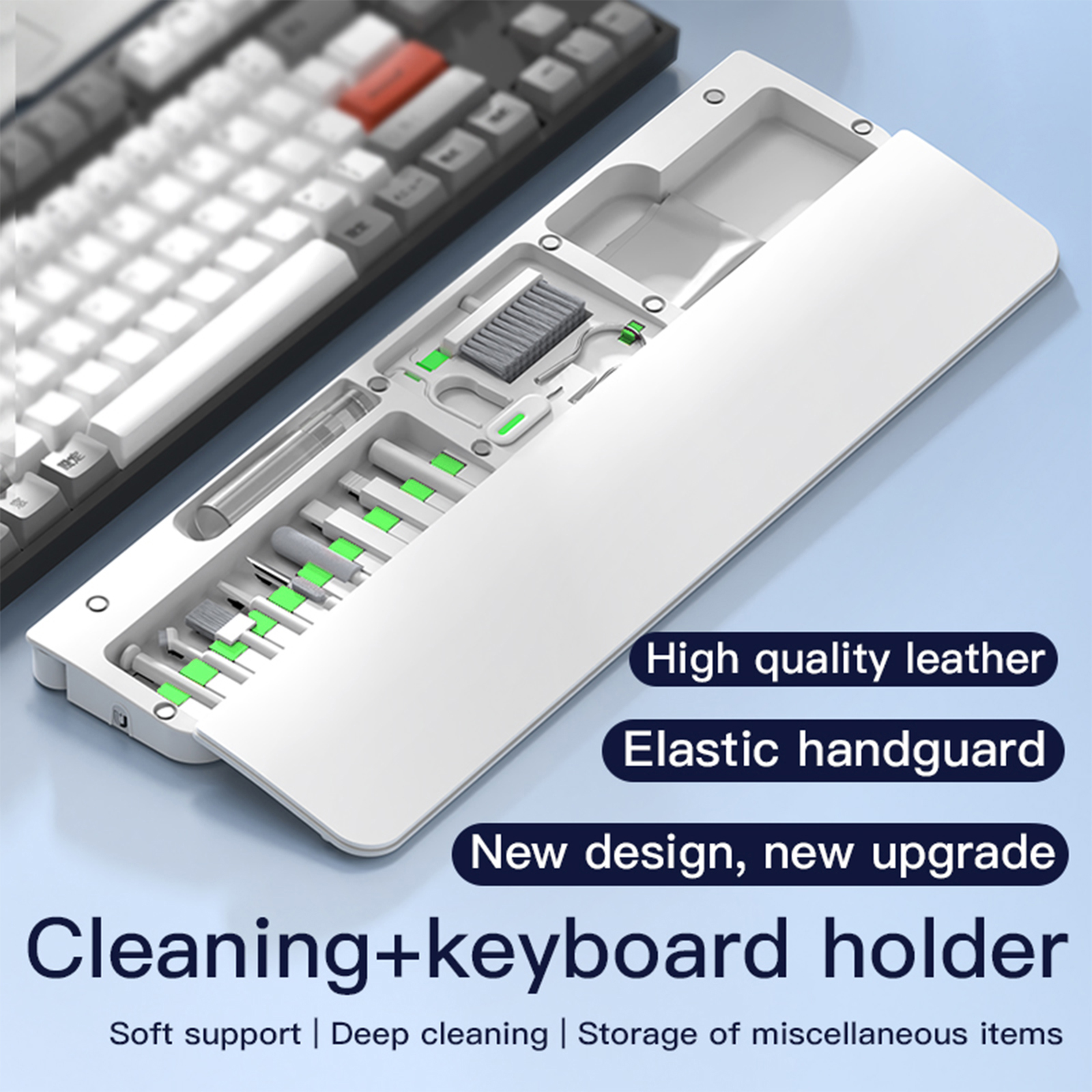 ABS & Leather Hand Wrist Rest  - Keyboard Wrist Pad Leather recension och pris