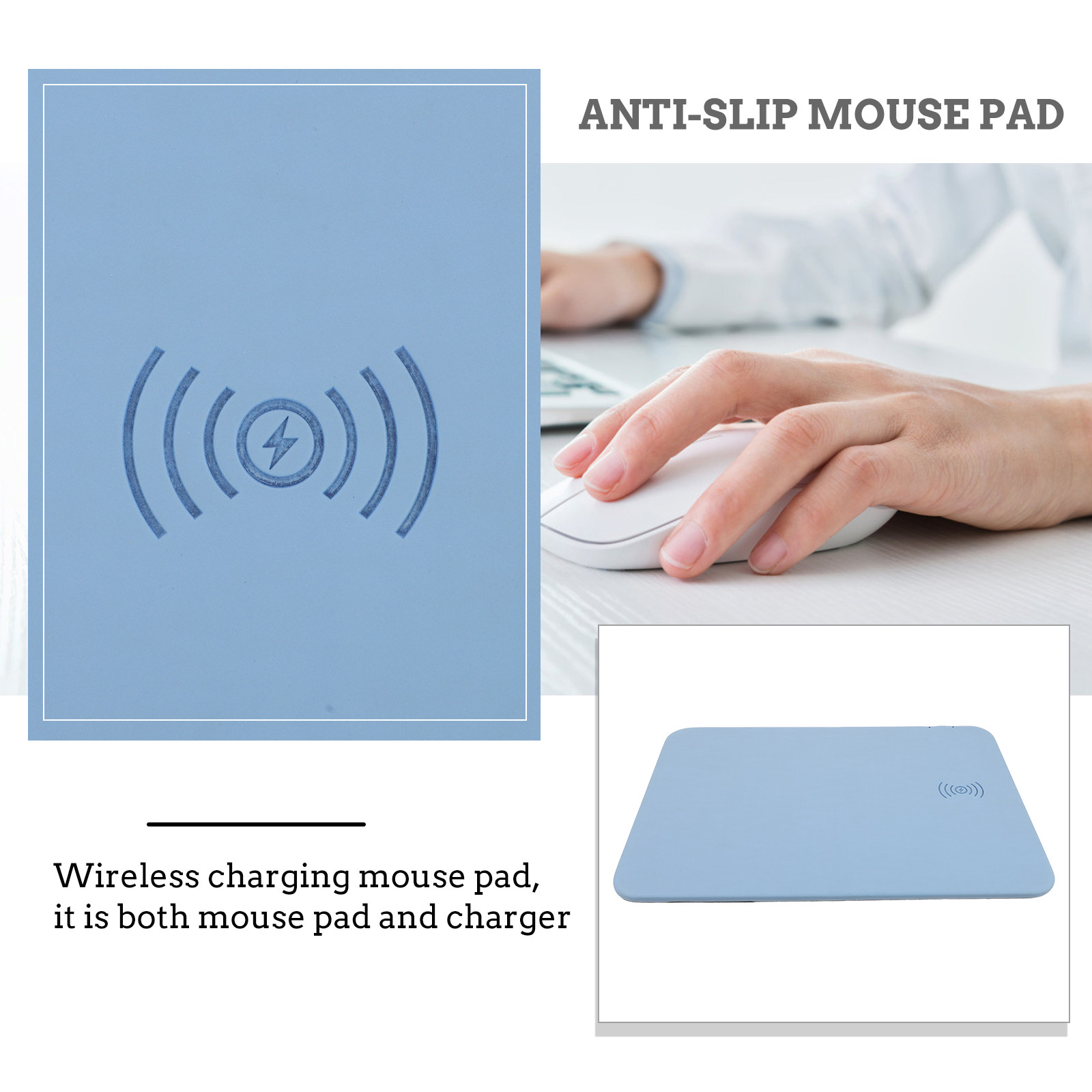 Wireless Charging Mouse Pad 15 - Mouse Charging Pad recension och pris