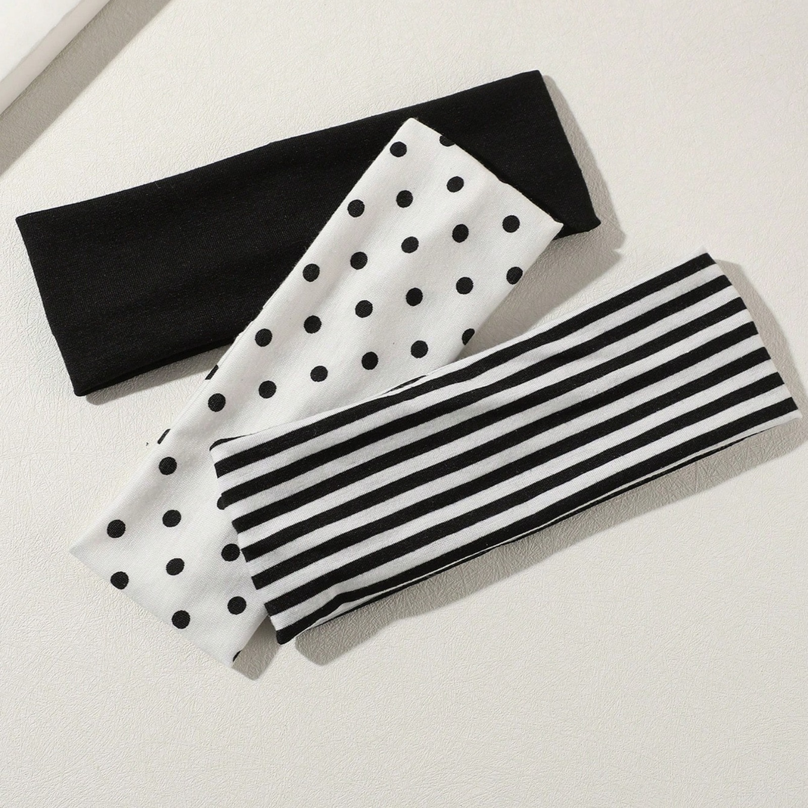 3Pcs Black & White Polka Dot S - Tech Accessories recension och pris