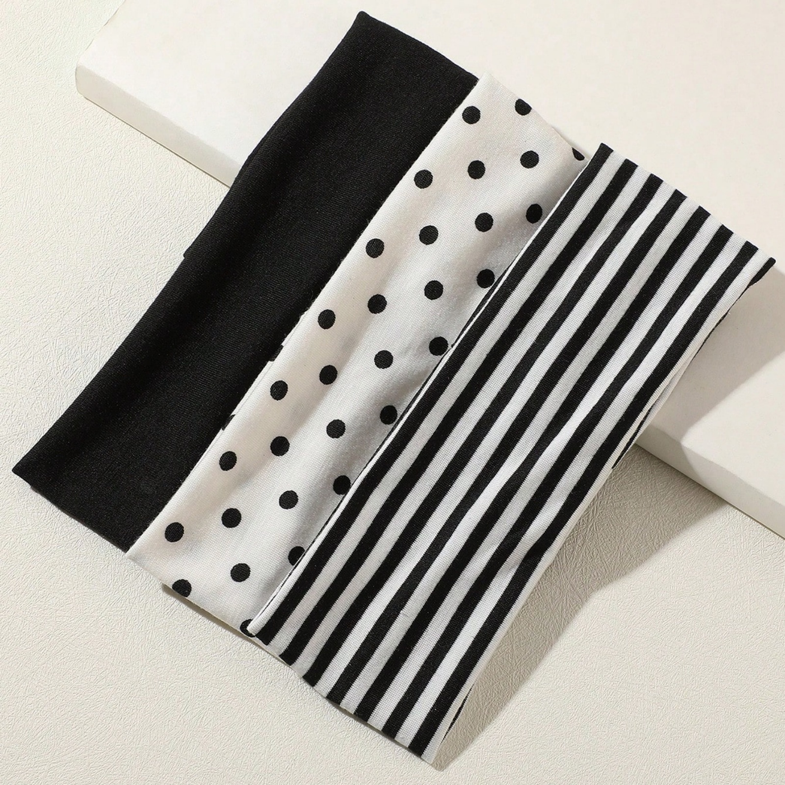 3Pcs Black & White Polka Dot S - Tech Accessories recension och pris