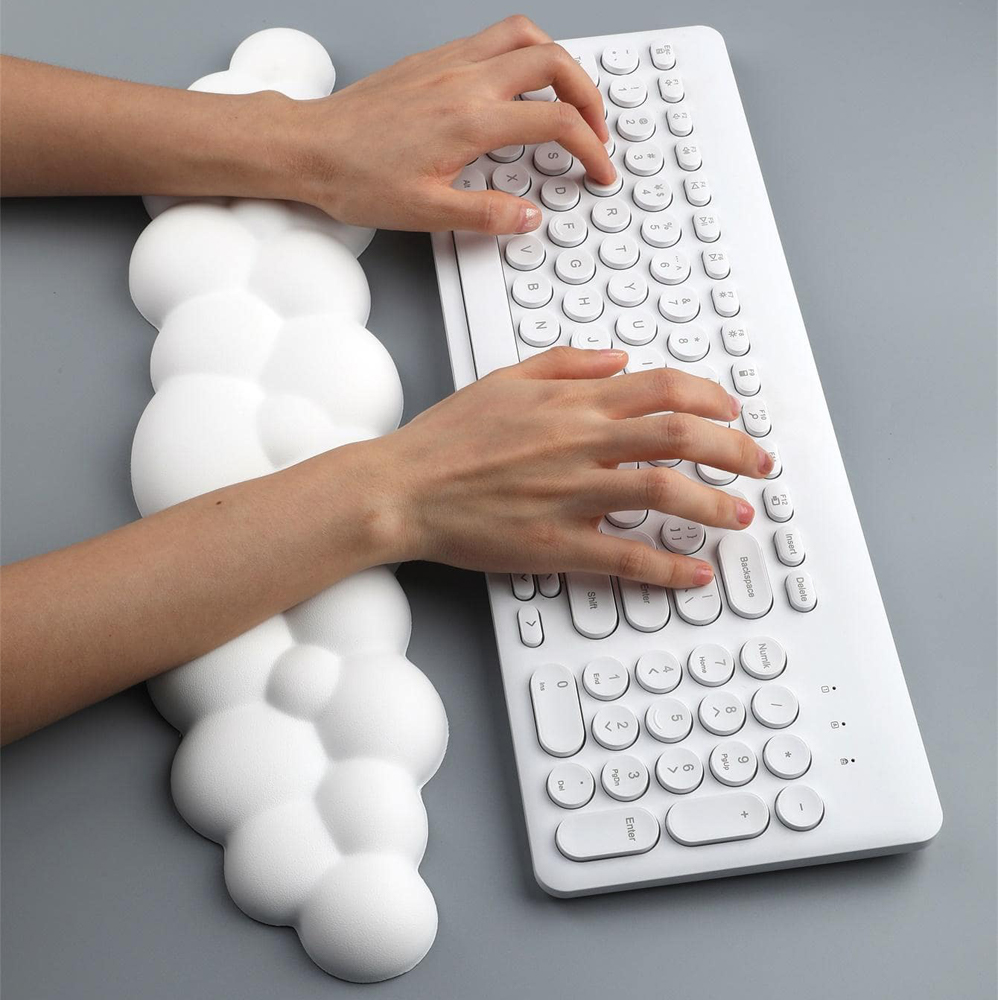 Mouse Pad with Wrist Rest Keyb - Keyboard Wrist Pad Leather recension och pris