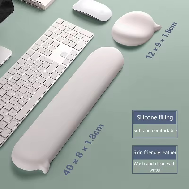 Mousepad Silicone Wrist Rest S - Keyboard Wrist Pad Leather recension och pris