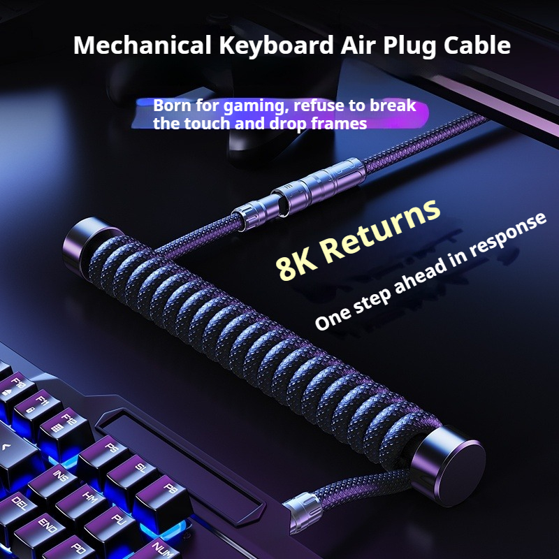 Eary 1.2m Coiled Keyboard Cabl - Tech Gaming Accessories recension och pris