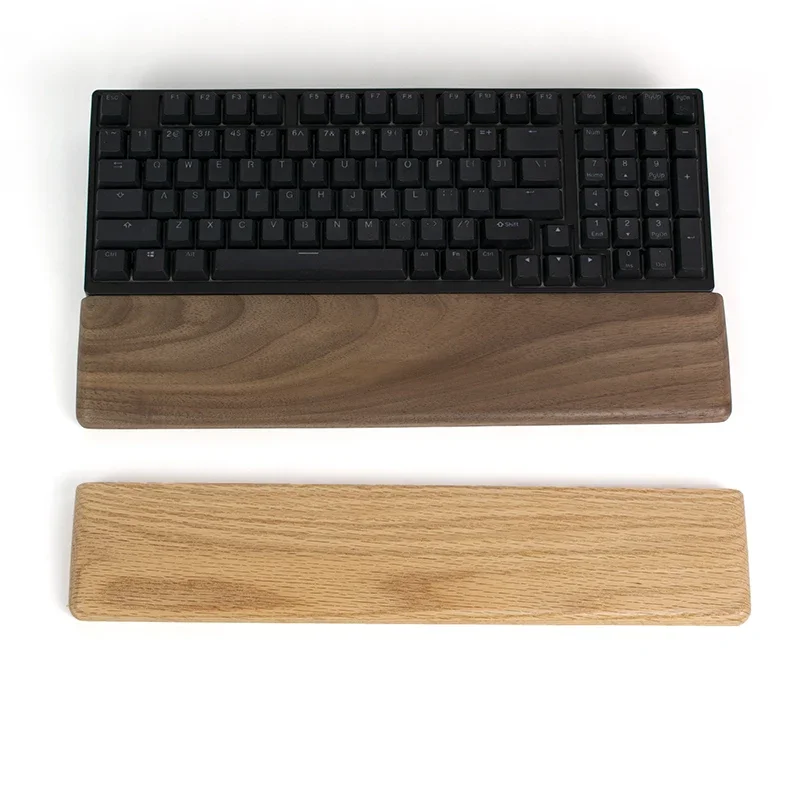 Black Walnut Palm Rest Custom  - Keyboard Wrist Pad Leather recension och pris