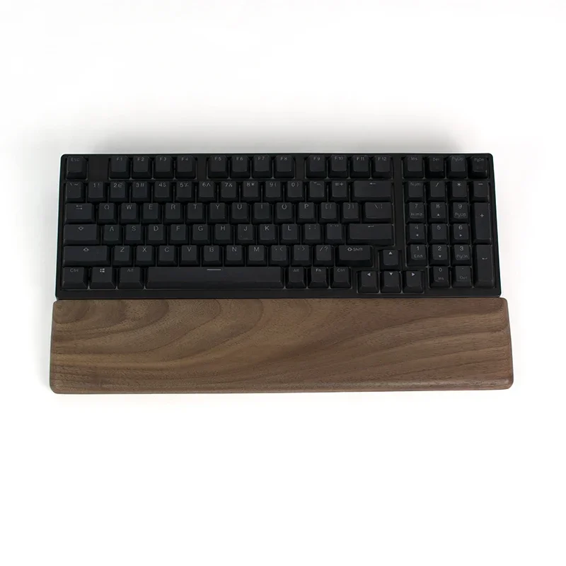 Black Walnut Palm Rest Custom  - Keyboard Wrist Pad Leather recension och pris
