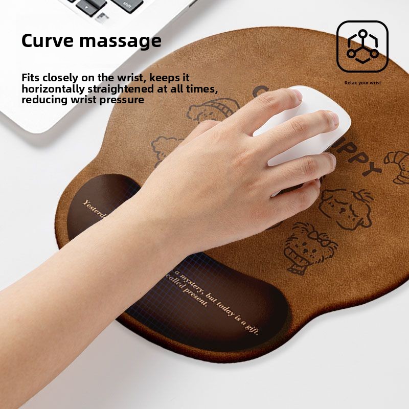 Cartoon Cute Mouse Pad Puppy W - Keyboard Wrist Pad Leather recension och pris