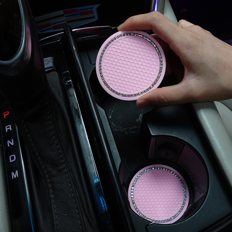 1/2Pcs Car Coaster Water Cup H - Tech Accessories For Car recension och pris