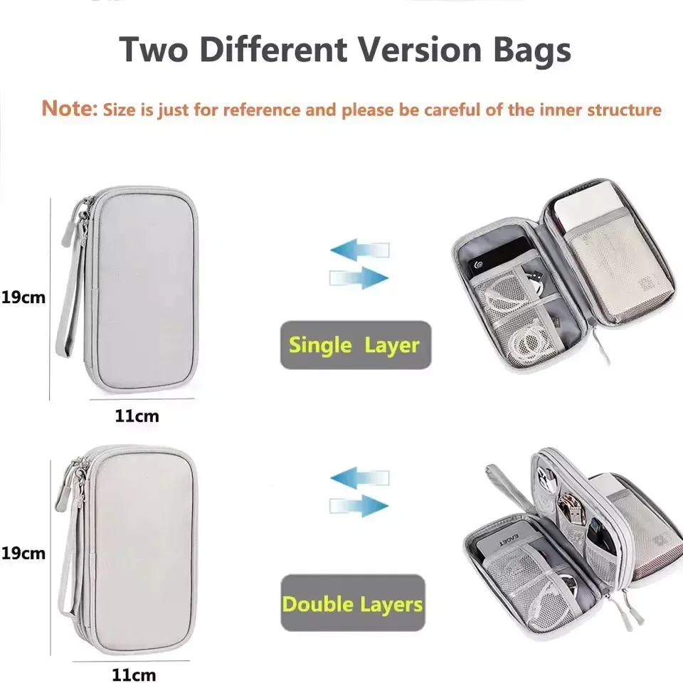 Travel Cable Bag Portable Digi - Tech Accessories Case recension och pris
