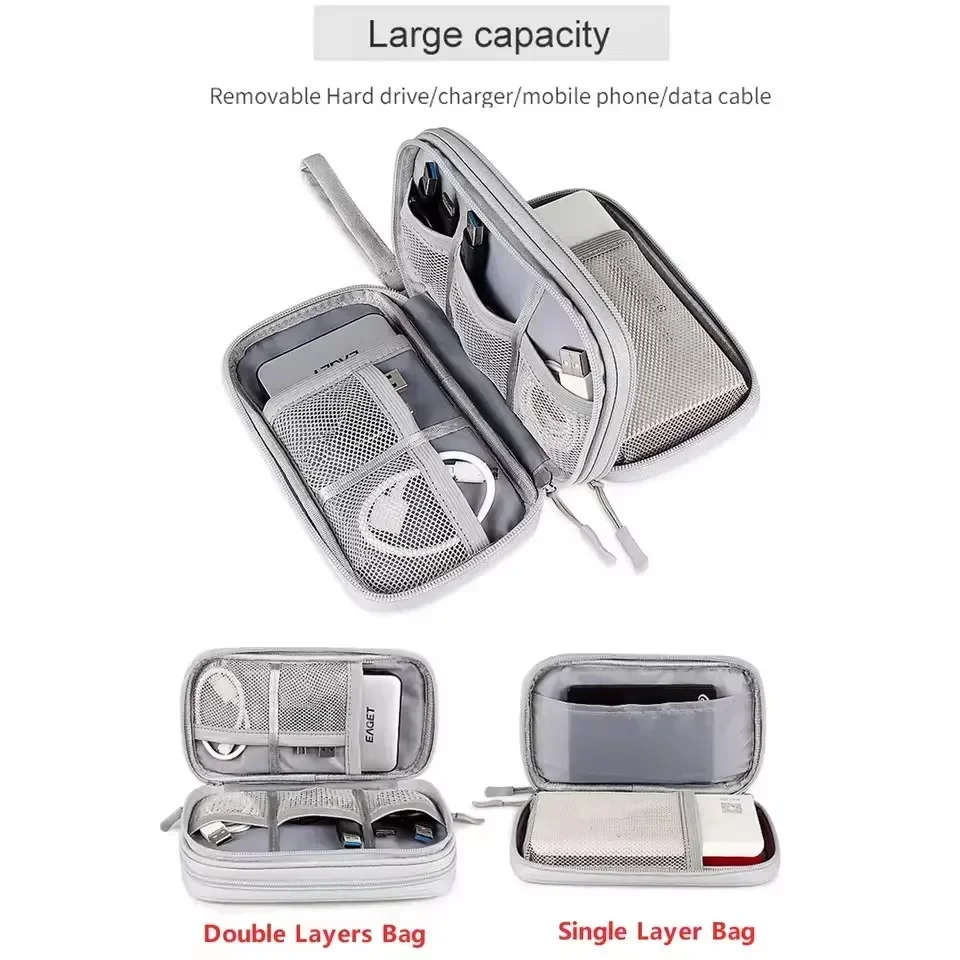 Travel Cable Bag Portable Digi - Tech Accessories Case recension och pris