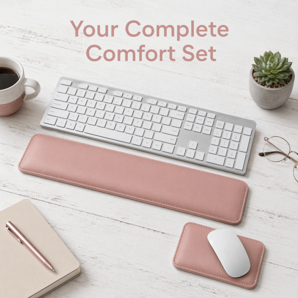 Portable Leather Mouse Pad Lar - Keyboard Wrist Pad Leather recension och pris
