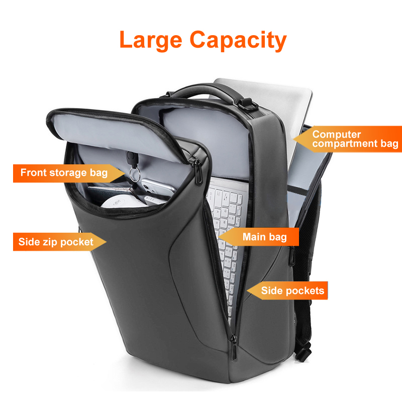 1pc Ergonomic Commute Backpack - Tech Accessories Travel recension och pris