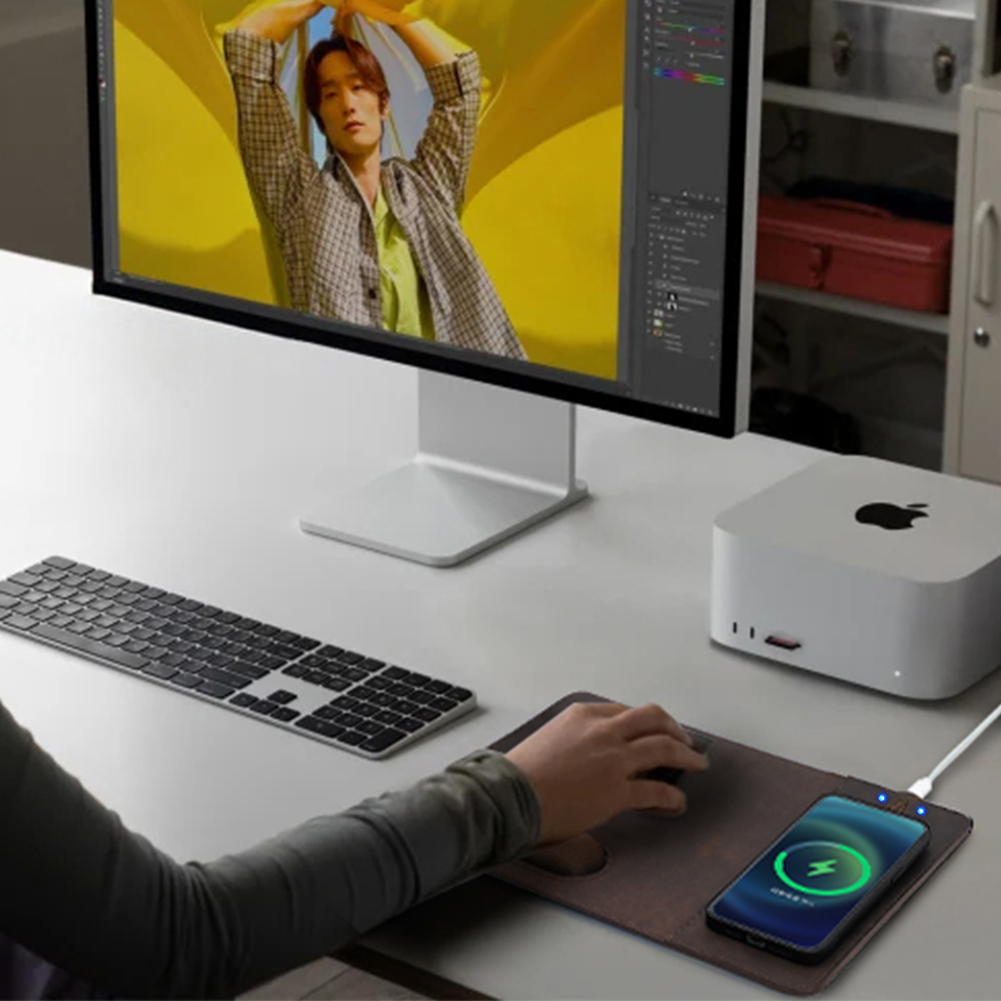 Mouse Pad with 15W Phone Wirel - Mouse Charging Pad recension och pris