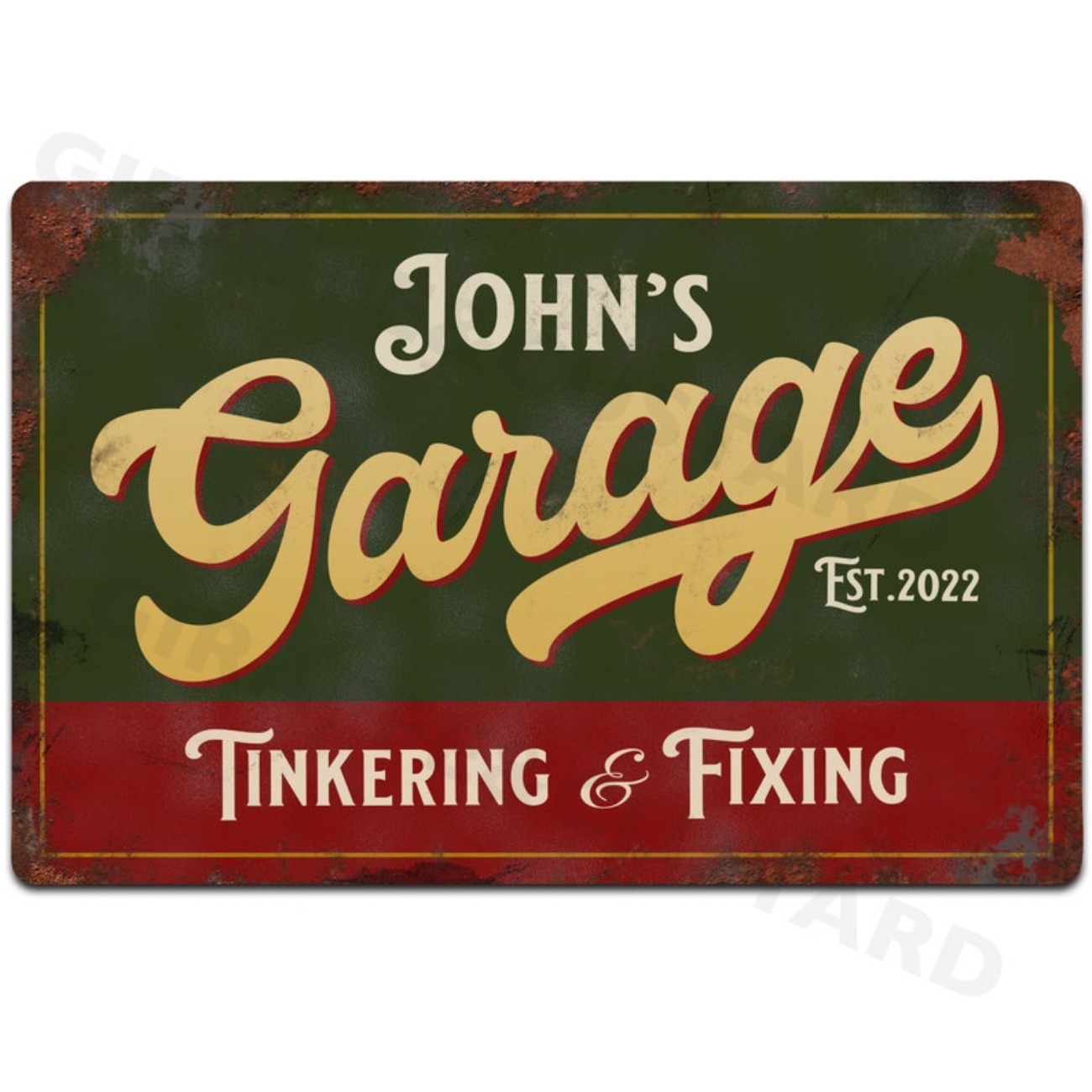 Custom Personalised Garage Met - Tech Accessories recension och pris