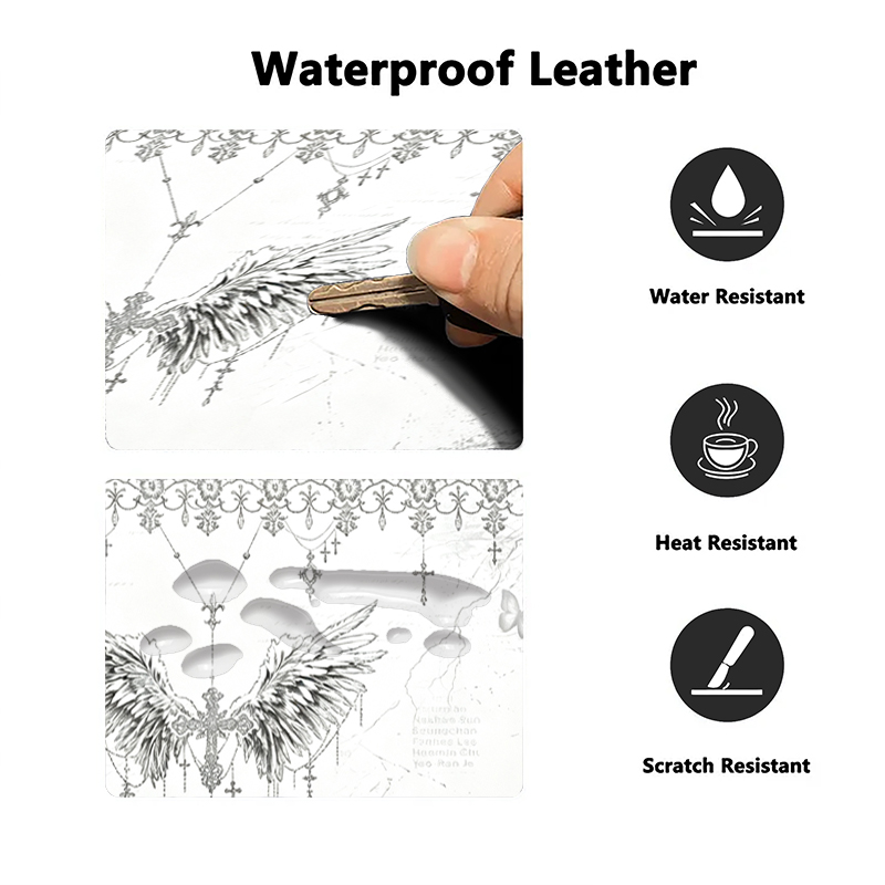 Leather Mousepad Black White A - Tech Gaming Accessories recension och pris