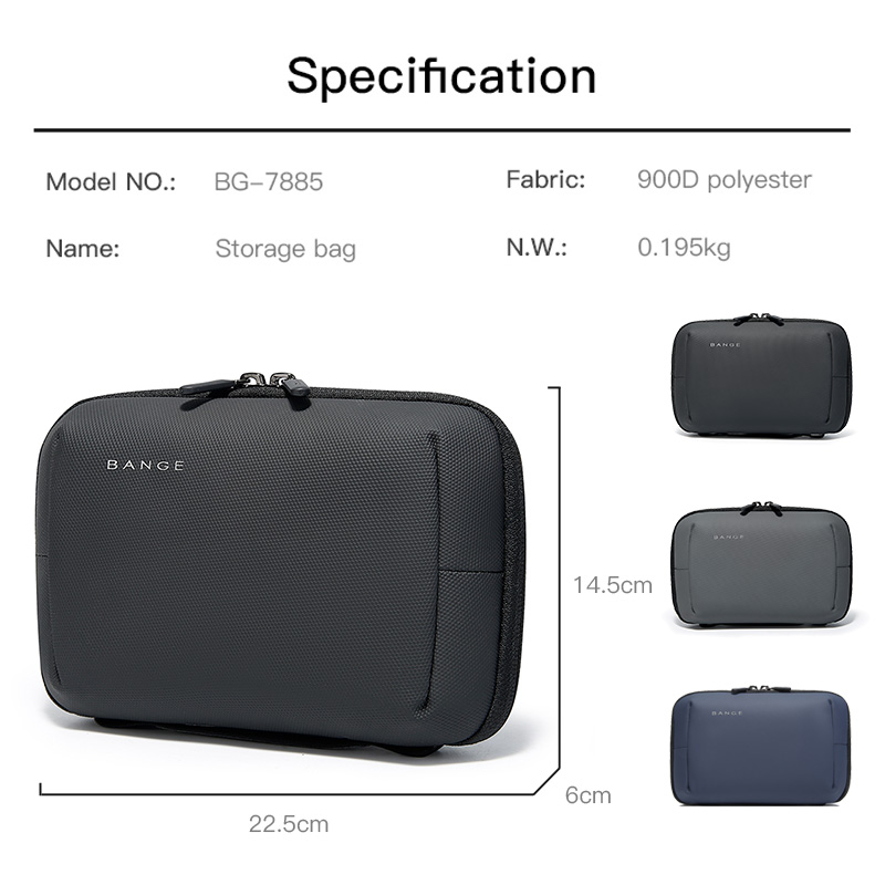 BANGE Large Capacity Travel El - Tech Accessories Case recension och pris