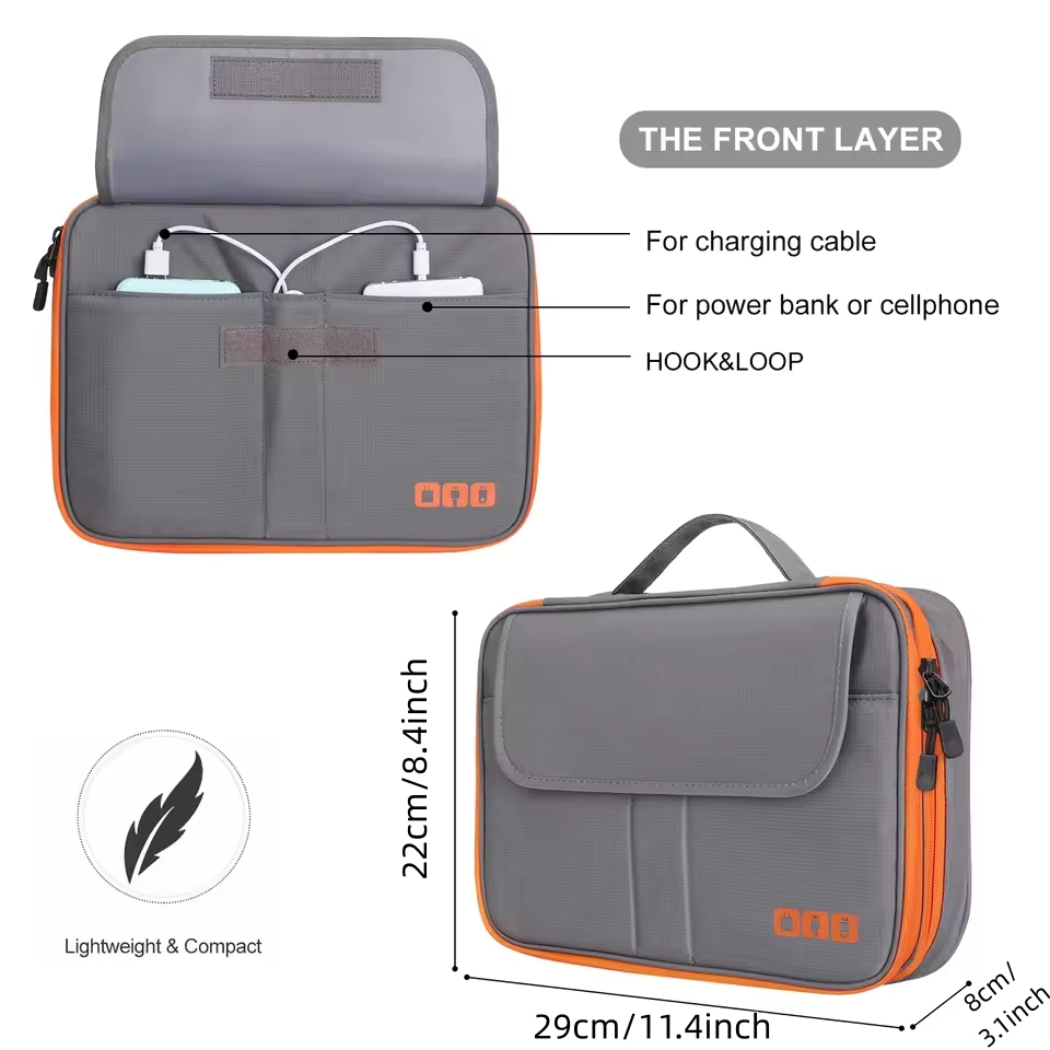 Travel Double Layer Digital St - Tech Accessories Case recension och pris