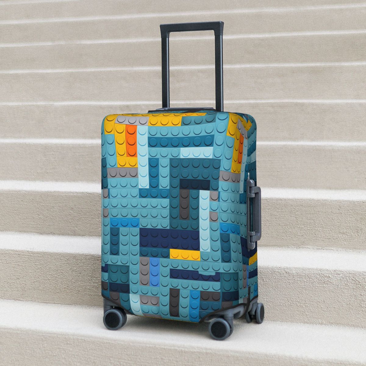 Blue Tech Pixel Building Block - Tech Accessories Travel recension och pris
