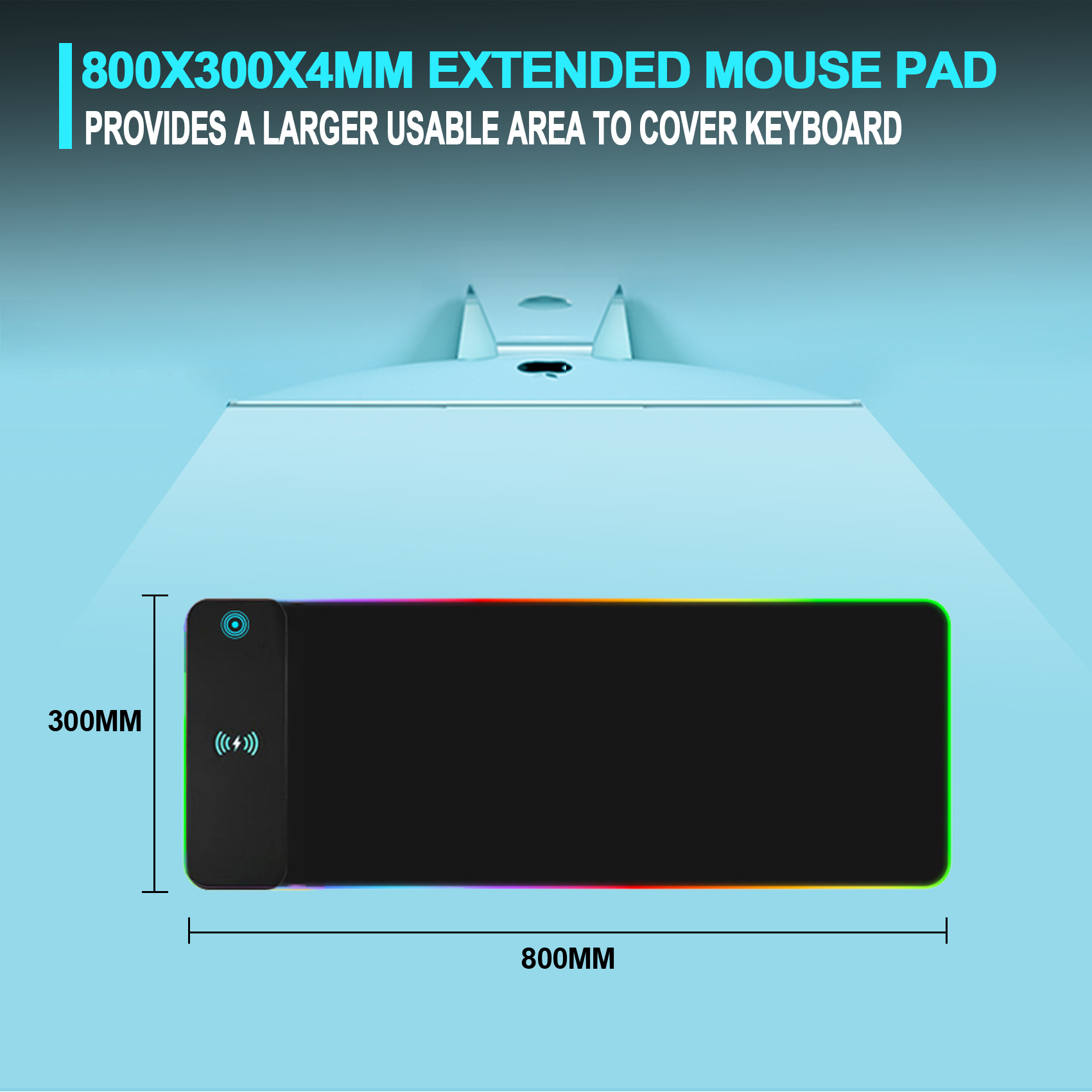 Wireless Charging RGB Gaming M - Mouse Charging Pad recension och pris