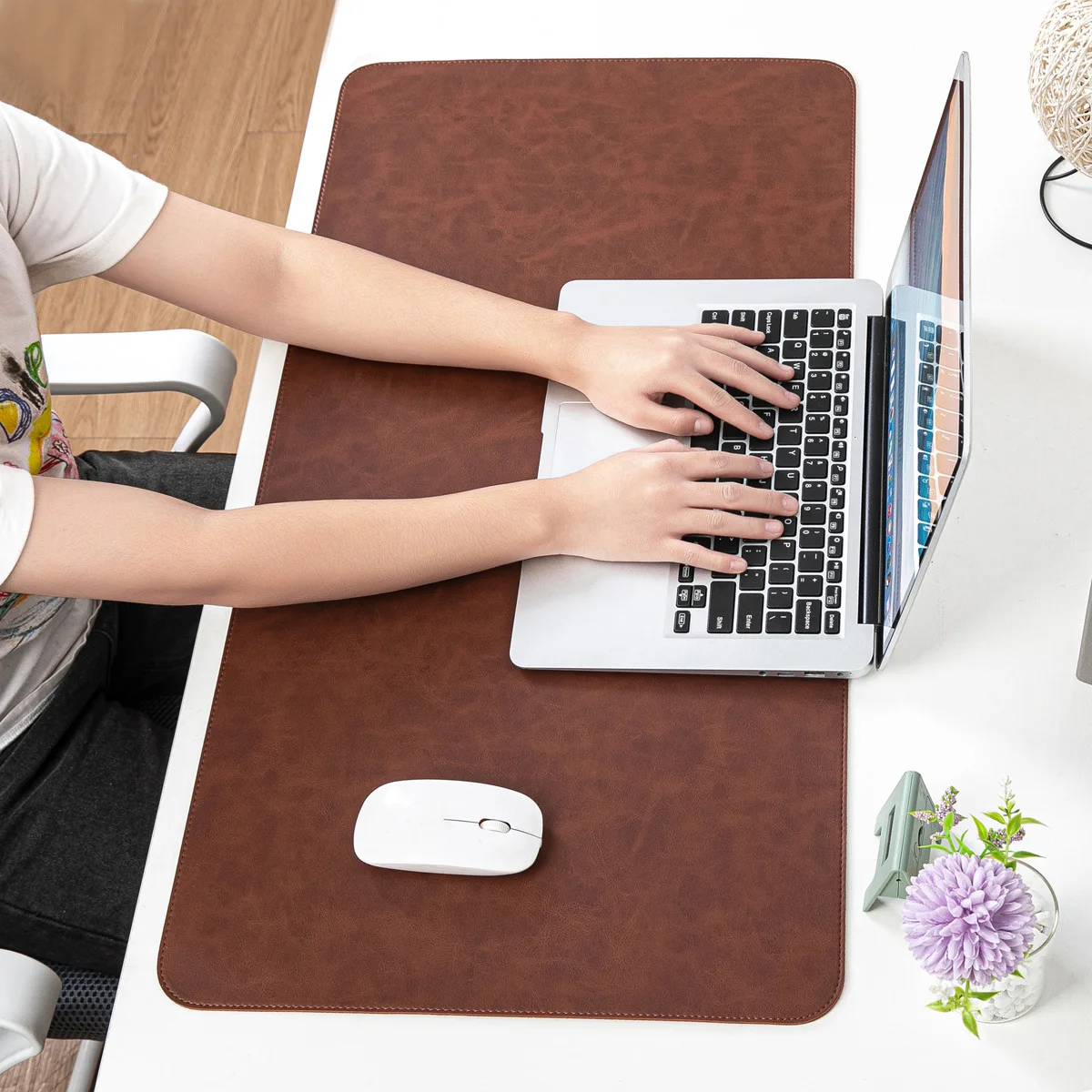 Desk Pad Waterproof PU Mouse P - Mouse Charging Pad recension och pris
