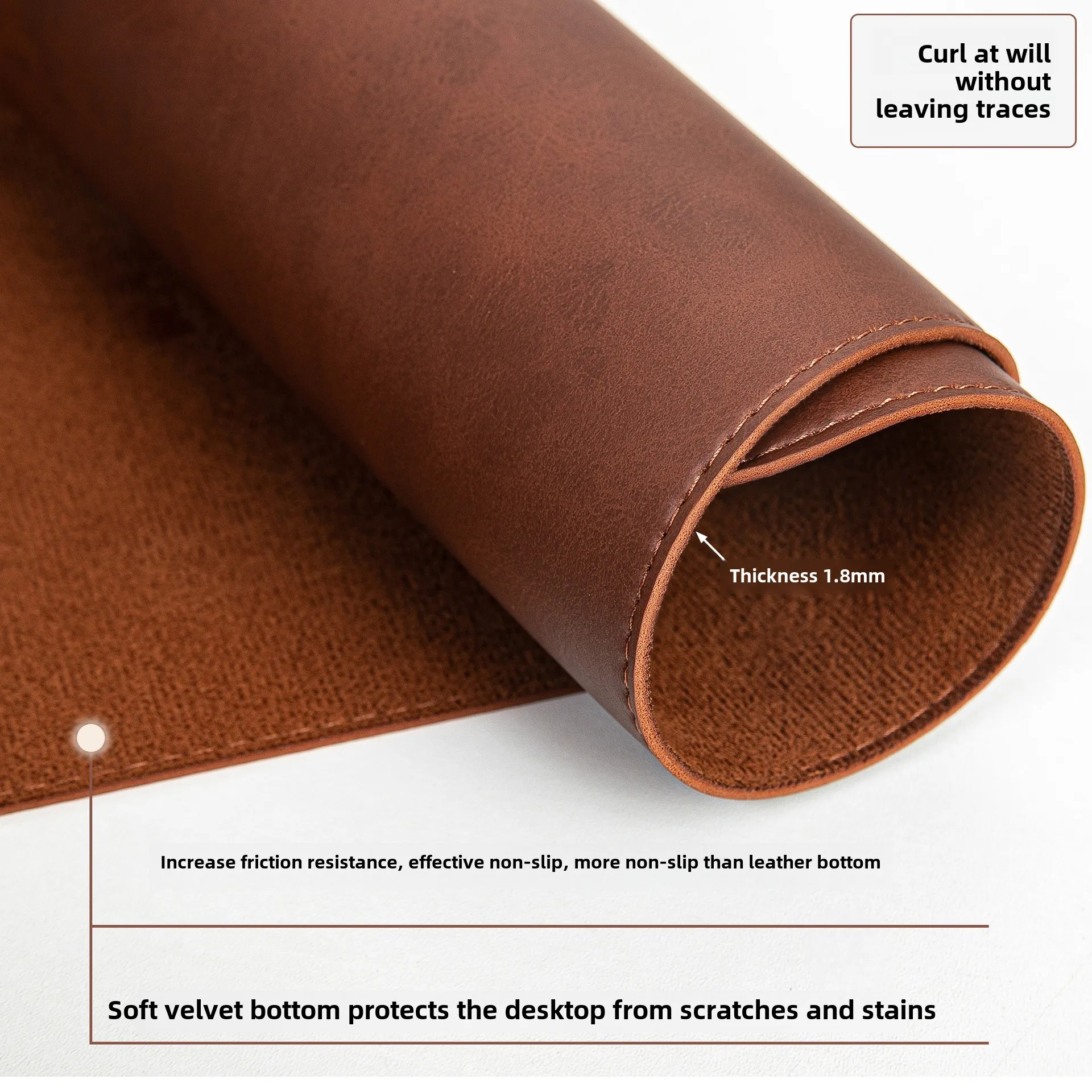 Desk Pad Waterproof PU Mouse P - Mouse Charging Pad recension och pris