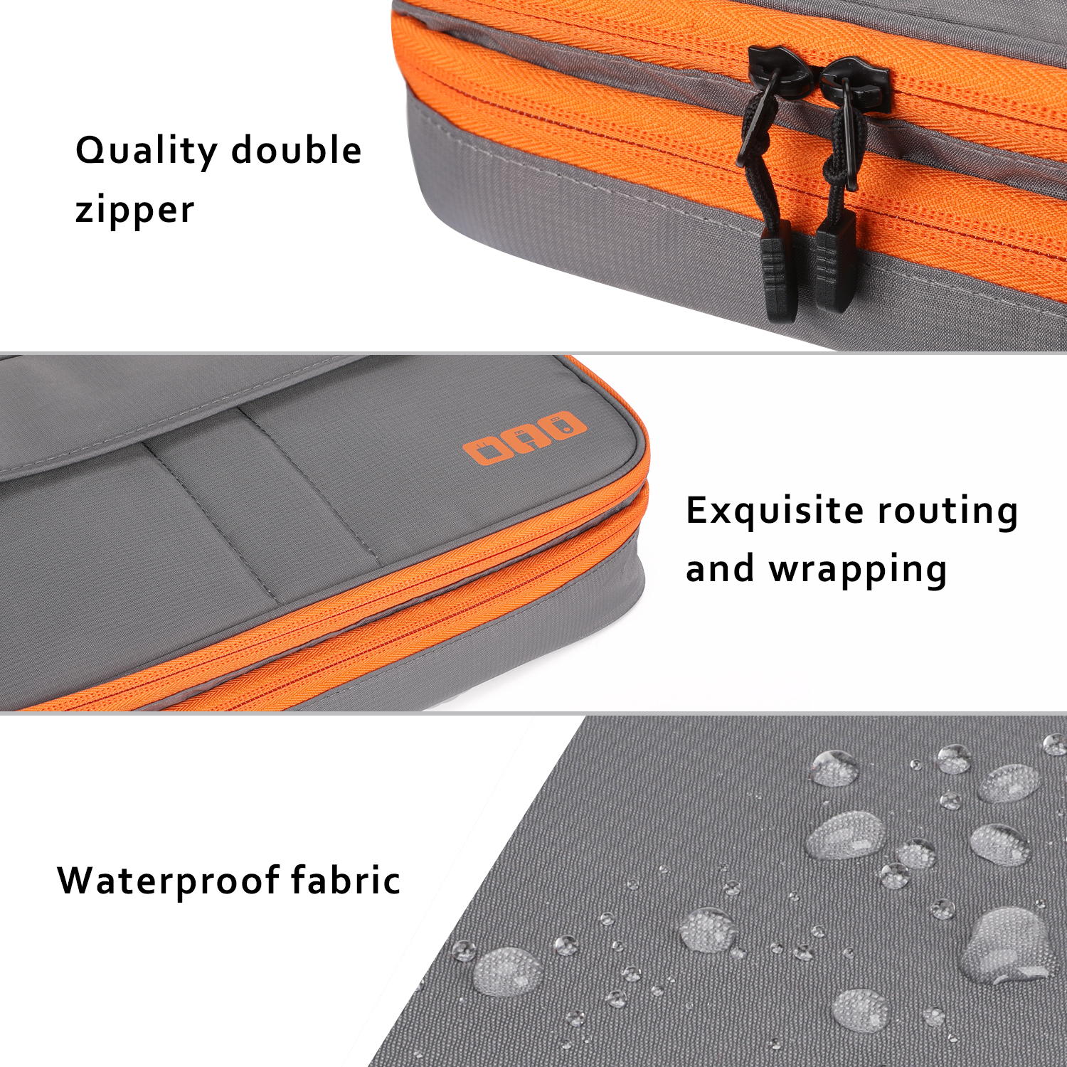 Double Layers Large Capacity T - Tech Accessories Case recension och pris